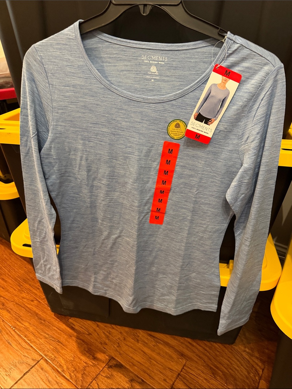 Segments Women's Light Blue Long Sleeve Tee